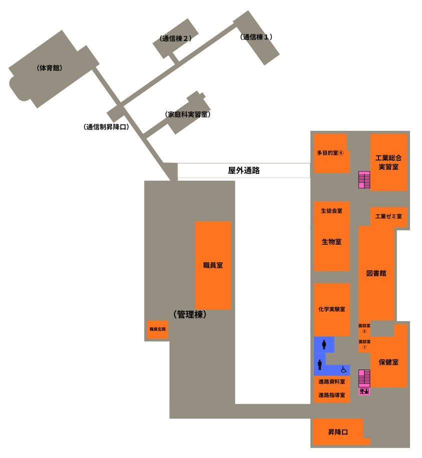 学校見取り図 1階